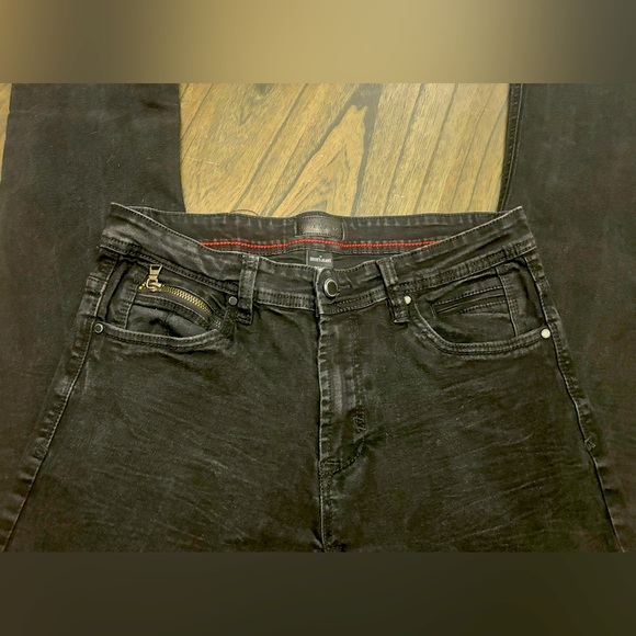 Steve's Jeans Men's Straight Leg Denim Black Jeans Mid Rise Size 32x32 - Picture 5 of 5